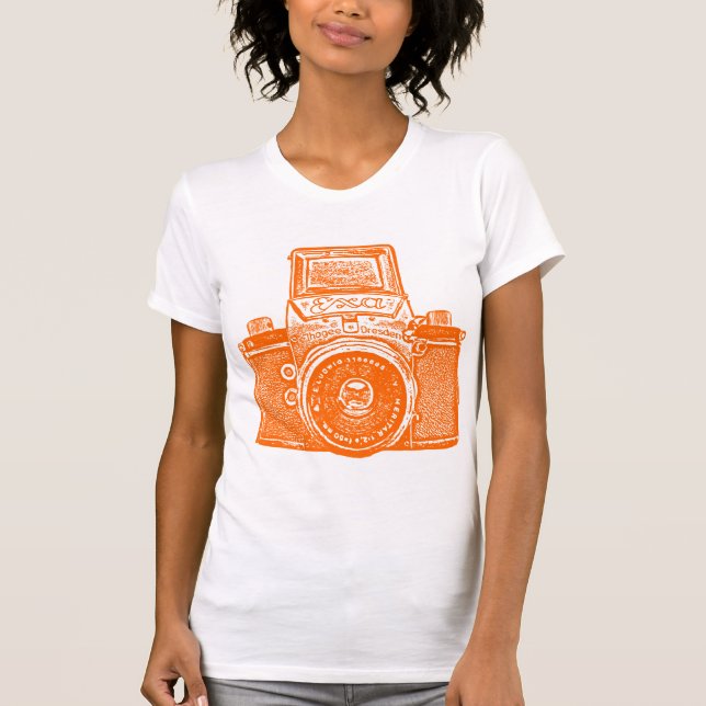 Giant Öster German Camera - Orange T Shirt (Framsida)