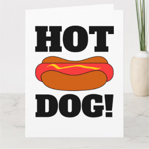 GIANT OVESIZED HOTDOG FUNNY FÖDELSEDAGSKORT KORT