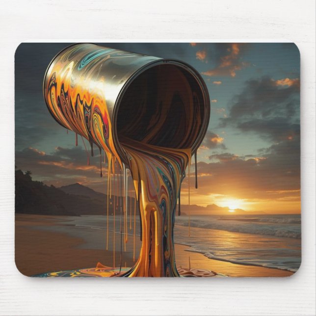 Giant Paintcan Pours Paint Onto Sunset Beach Musmatta (Framsidan)