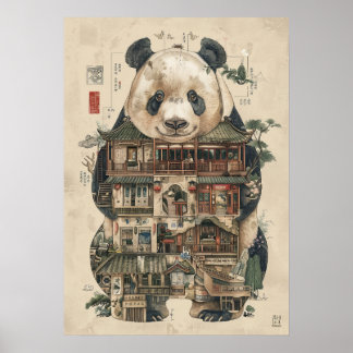 Giant Panda Anatomy Poster | Utbildningsvetenskap