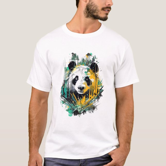 Giant Panda Animal World Wildlife Beauty Discovery T Shirt (Framsida)