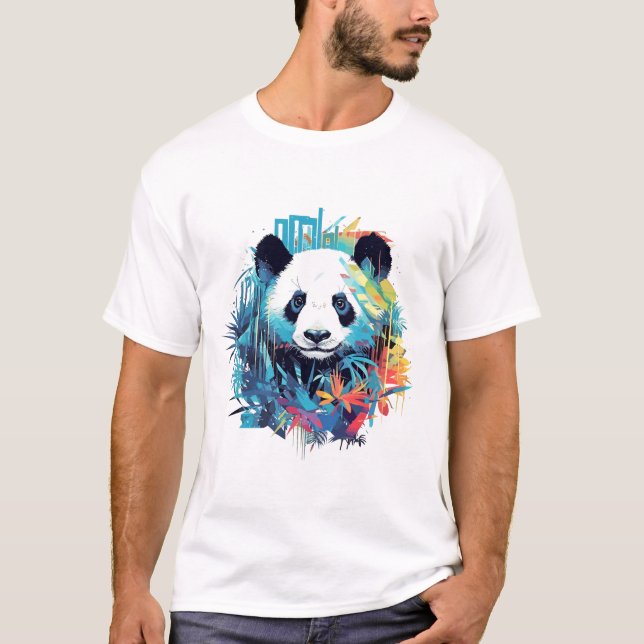 Giant Panda Animal World Wildlife Beauty Discovery T Shirt (Framsida)