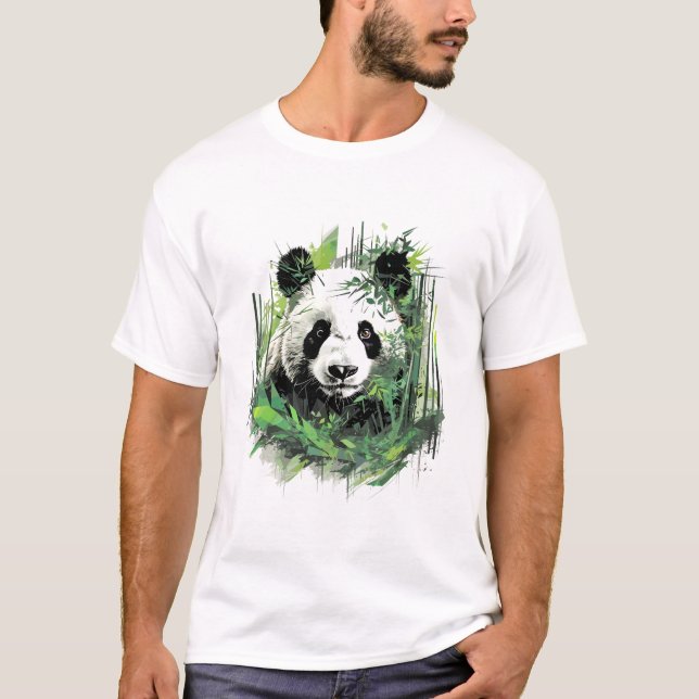 Giant Panda Animal World Wildlife Beauty Discovery T Shirt (Framsida)