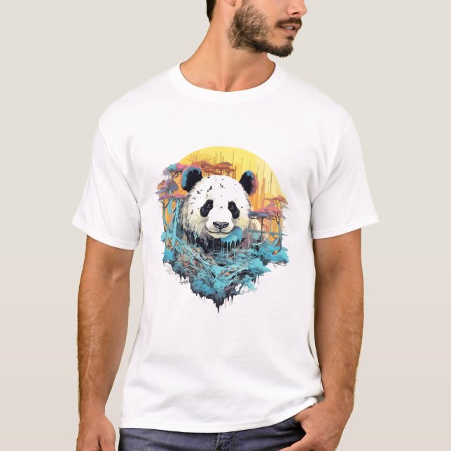 Giant Panda Animal World Wildlife Beauty Discovery T Shirt (Framsida)