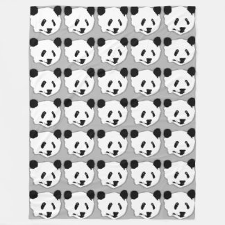 Giant Panda Bear Ansikte Fleecefilt