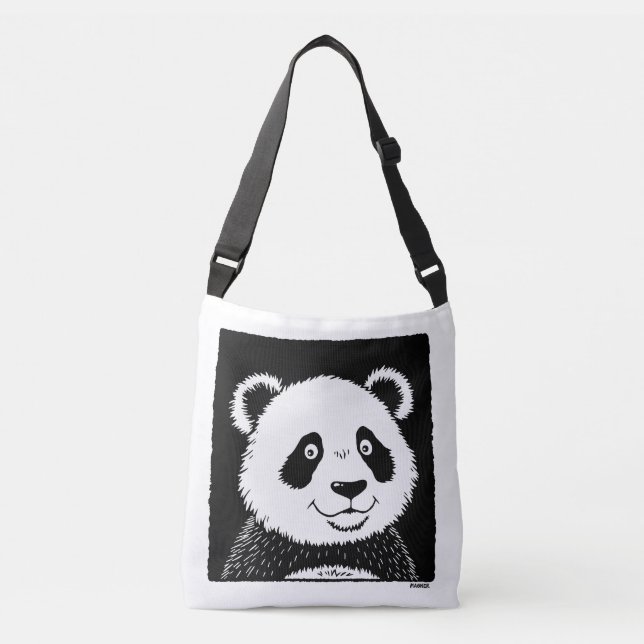 Giant Panda Bear Axelväska (Framsida)