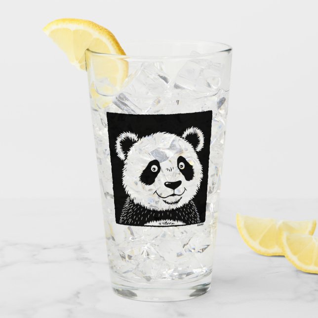 Giant Panda Bear Glaskopp (Framsida Ice)