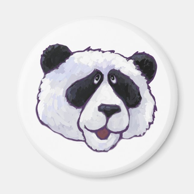 Giant Panda Bear Head Magnet (Framsidan)