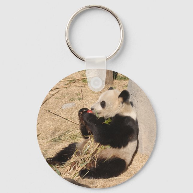 Giant Panda Bear Keychain Nyckelring (Framsida)