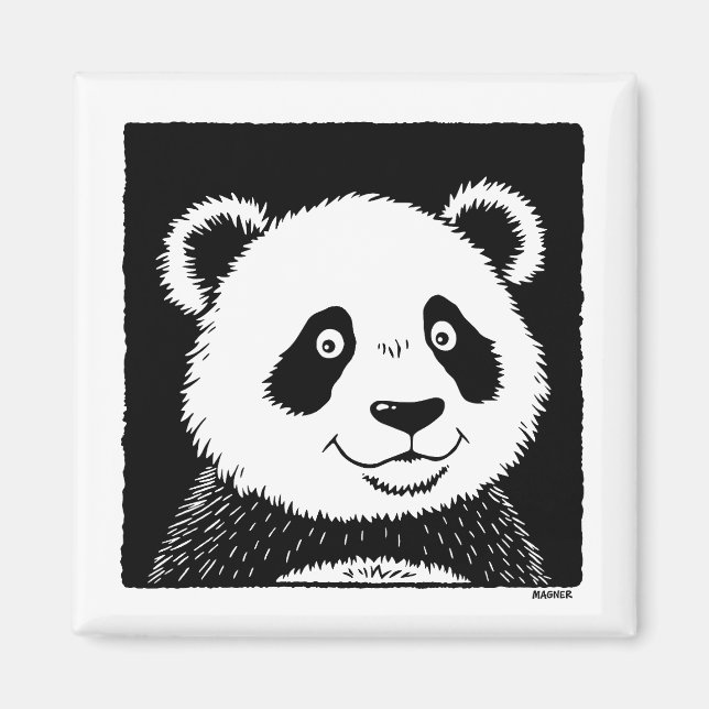 Giant Panda Bear Magnet (Framsidan)