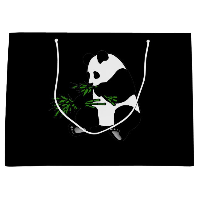 Giant Panda Eats Bamboo Black (Framsidan)