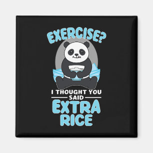 Giant Panda Funny Gym Workout Ord Food Fitness Magnet