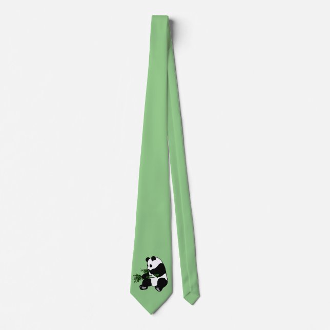 Giant Panda Grönt Slips (Framsida)