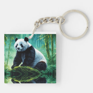 Giant Panda i Bamboo Forest