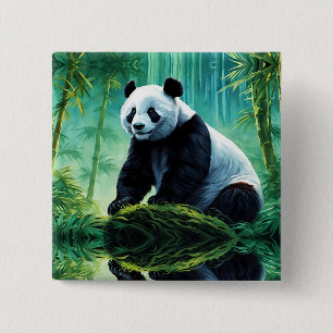 Giant Panda i Bamboo Forest Knapp