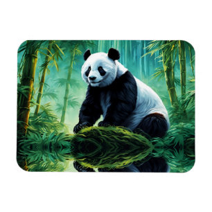 Giant Panda i Bamboo Forest Magnet