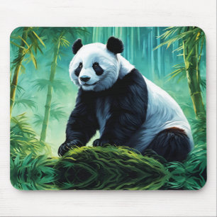 Giant Panda i Bamboo Forest Musmatta