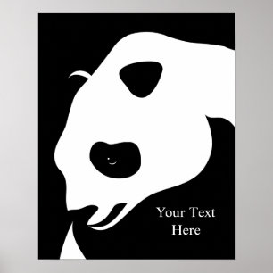 Giant Panda med text Poster