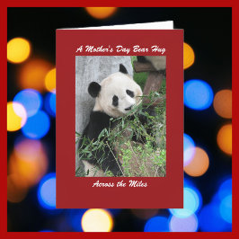 Giant Panda Mors dag Bear Hug över Miles Red Kort