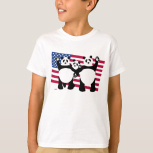 Giant Pandas American T-Shirt