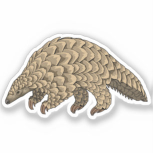 Giant Pangolin-vektorillustration Klistermärken