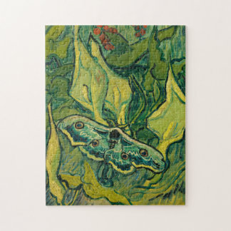 Giant Peacock Moth, 1889 av Vincent van Gogh Pussel