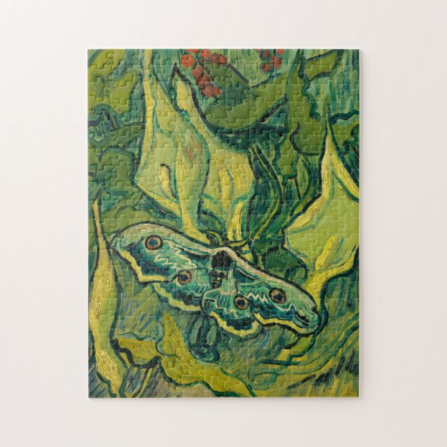 Giant Peacock Moth, 1889 av Vincent van Gogh Pussel (Vertikal)