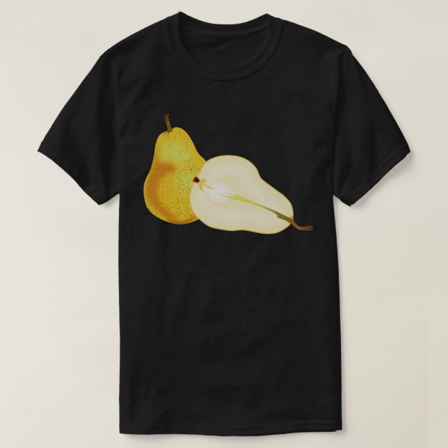 Giant Pear Graphic Fruit  T Shirt (Design framsida)