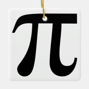 Giant "Pi"-symbol Julgransprydnad Keramik