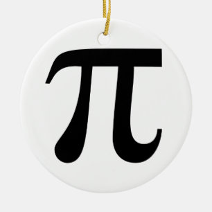 Giant "Pi"-symbol Julgransprydnad Keramik