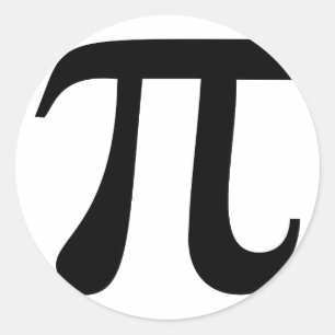 Giant "Pi"-symbol Runt Klistermärke