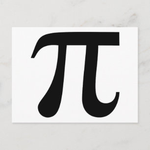 Giant "Pi"-symbol Vykort
