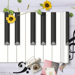 Giant Piano Tangentbord om en roll av Pappra (beig Presentpapper