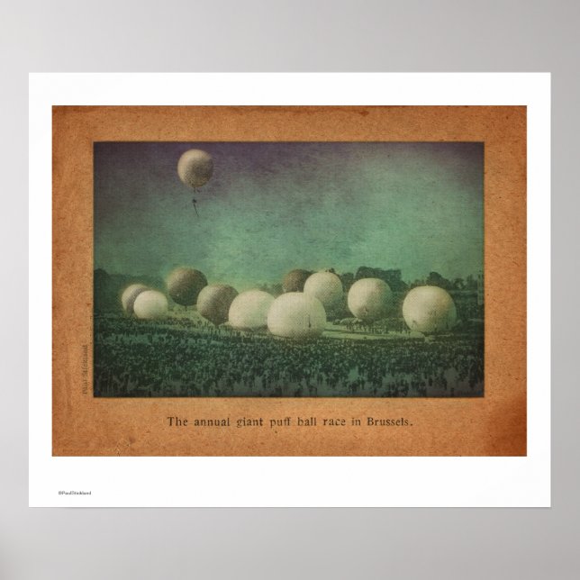 Giant Puff Boll Tävling Poster (Framsidan)