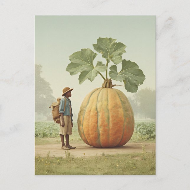 Giant Pumpkin Encounter Vykort (Framsida)