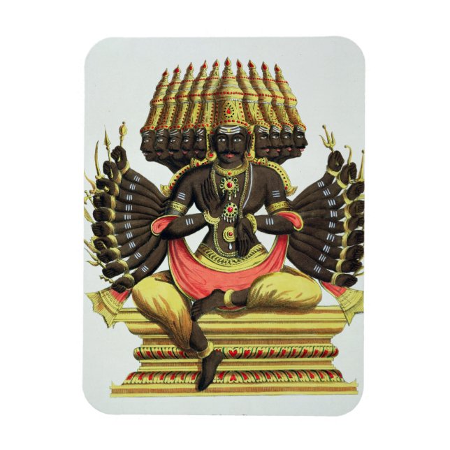 Giant Ravana (färg litho) Magnet (Vertikal)