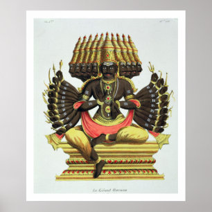 Giant Ravana (färg litho) Poster