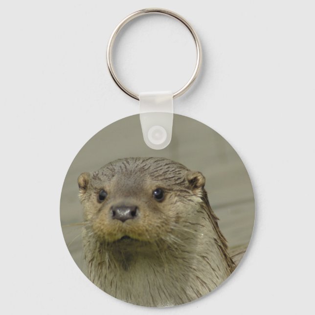 Giant River Otter Keychain Nyckelring (Framsida)