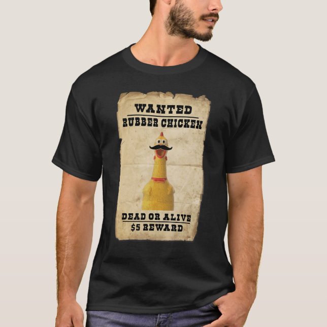 Giant Rubber Chicken Boys Girls ville ha Rubber Ch T Shirt (Framsida)