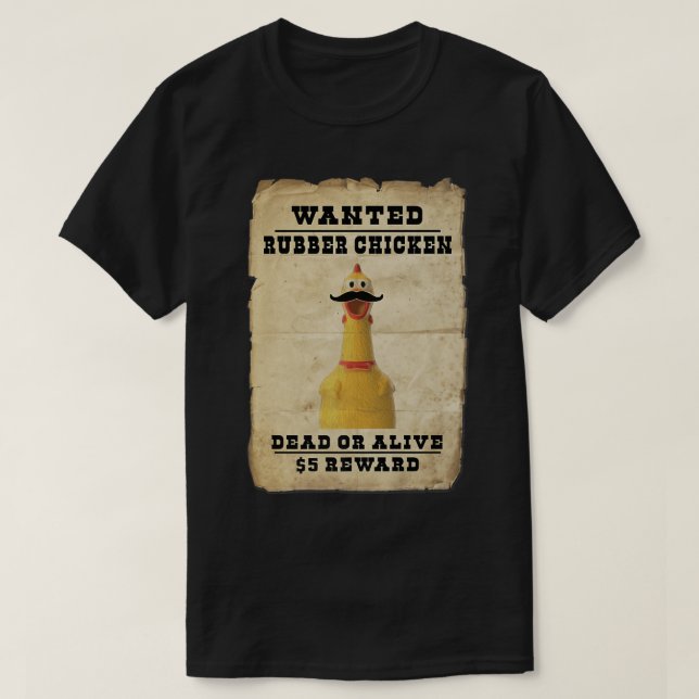 Giant Rubber Chicken Gift Boys Girls ville ha Rubb T Shirt (Design framsida)