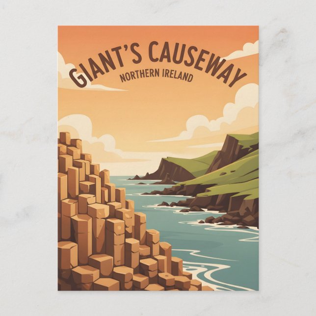 Giant s Causeway Northern Ireland Vykort (Framsida)