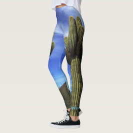 Giant Saguaro Cactus, Personlig Namn Leggings