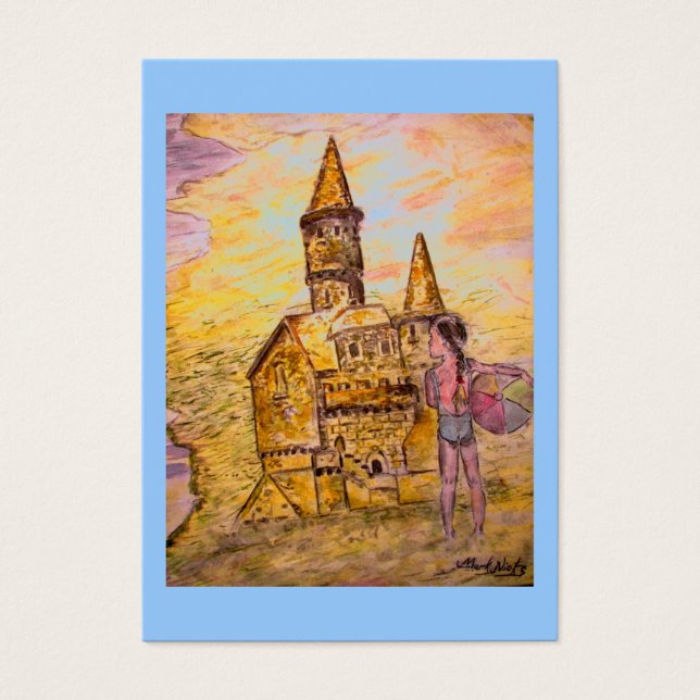 Giant Sandcastle Visitkort (Framsidan)