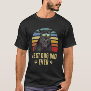 Giant Schnauzer Best Hund Pappa All Retro Sunset T Shirt