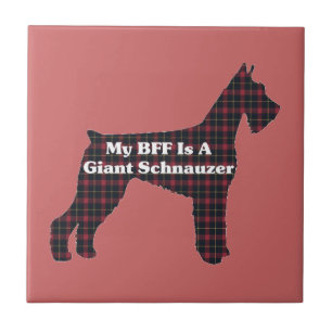 Giant Schnauzer BFF Kakelplatta