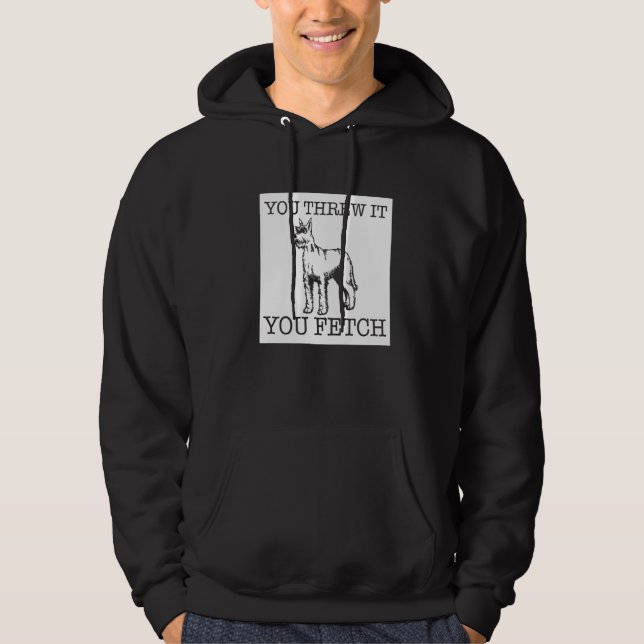 Giant Schnauzer funny dog lover gift Premium Hoodie (Framsida)