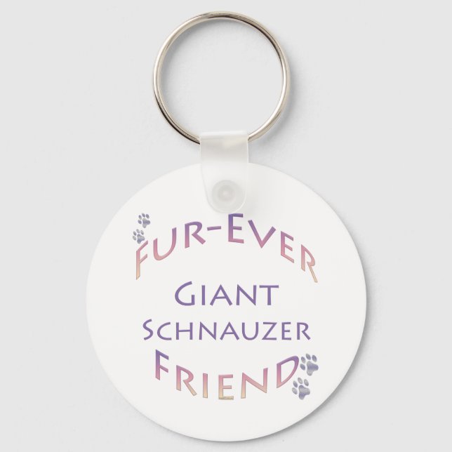 Giant Schnauzer Furever Nyckelring (Framsida)