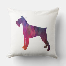 Giant Schnauzer Geometric Mönster Silhouette