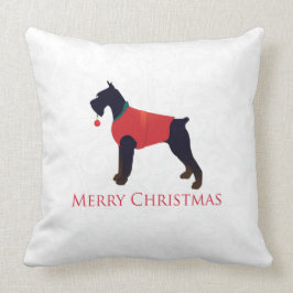 Giant Schnauzer God jul Design Kudde