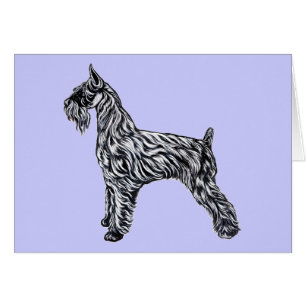 Giant Schnauzer Hälsningskort